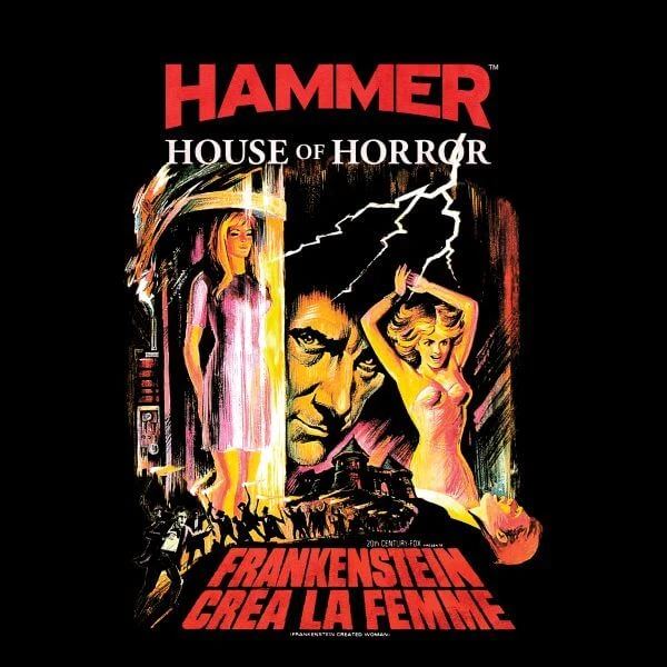 Hammer Horror Frankenstein Crea La Femme Women's T-Shirt - Black 4 Hammer Horror Frankenstein Crea La Femme Women's T-Shirt - Black - Image 2