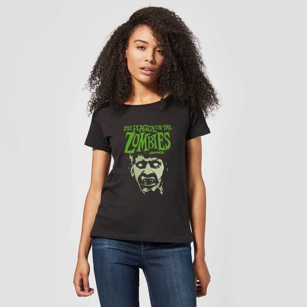 Hammer Horror Plague Of The Zombies Portrait Women's T-Shirt - Black 5 Hammer Horror Plague Of The Zombies Portrait Women's T-Shirt - Black - Image 3