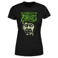 Hammer Horror Plague Of The Zombies Portrait Women's T-Shirt - Black 11 Hammer Horror Plague Of The Zombies Portrait Women's T-Shirt - Black -Fashion Clothing Shop 11838960 1404624728222819