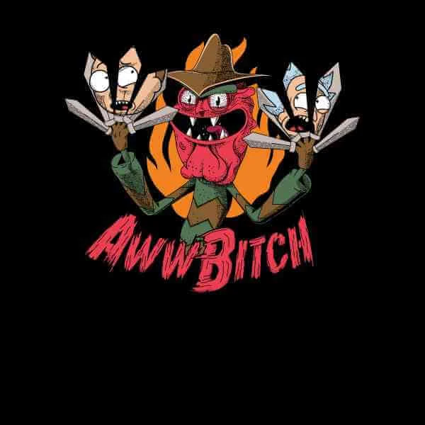 Rick And Morty Scary Terry Men's T-Shirt - Black 4 Rick And Morty Scary Terry Men's T-Shirt - Black - Image 2