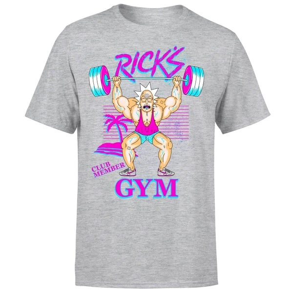 Rick And Morty Rick Gym Men's T-Shirt - Grey 7 Rick And Morty Rick Gym Men's T-Shirt - Grey - Image 5