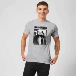 Halloween Framed Mike Myers Men's T-Shirt - Grey -Fashion Clothing Shop 11907241 1284617565405842