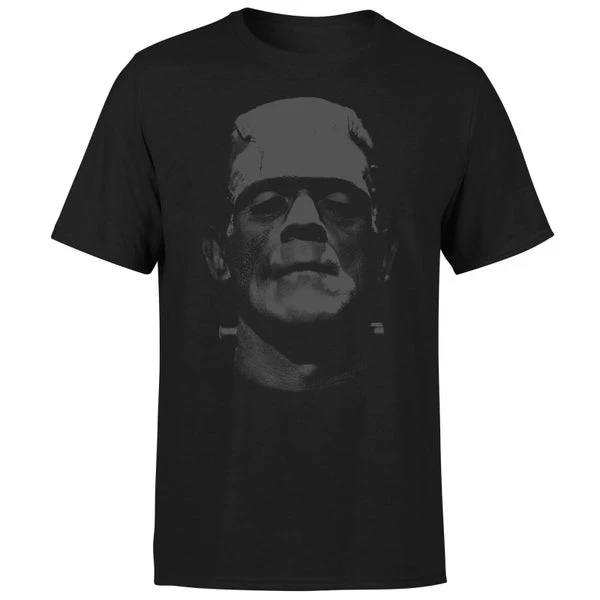 Universal Monsters Frankenstein Black And White Men's T-Shirt - Black 7 Universal Monsters Frankenstein Black And White Men's T-Shirt - Black - Image 5
