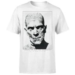 Universal Monsters The Mummy Portrait Men's T-Shirt - White -Fashion Clothing Shop 11908456 9404617568439196
