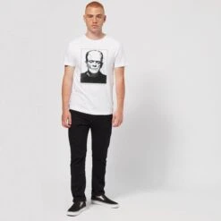 Universal Monsters Frankenstein Portrait Men's T-Shirt - White -Fashion Clothing Shop 11908489 1434617568181835