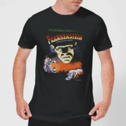 Universal Monsters Frankenstein Vintage Poster Men's T-Shirt - Black