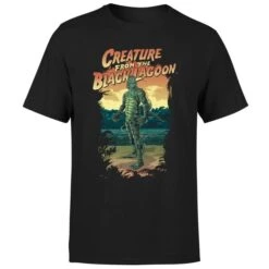 Universal Monsters Creature From The Black Lagoon Illustrated Men's T-Shirt - Black 11 Universal Monsters Creature From The Black Lagoon Illustrated Men's T-Shirt - Black -Fashion Clothing Shop 11908570 1034617569756100