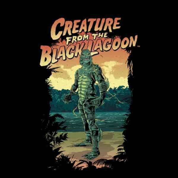Universal Monsters Creature From The Black Lagoon Illustrated Men's T-Shirt - Black 4 Universal Monsters Creature From The Black Lagoon Illustrated Men's T-Shirt - Black - Image 2