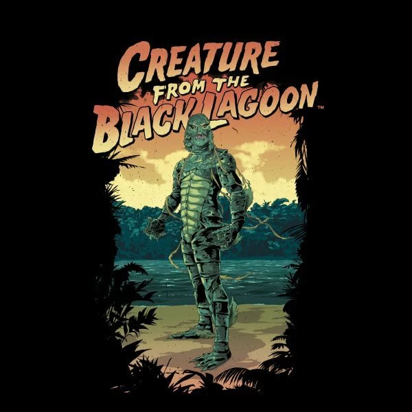 Universal Monsters Creature From The Black Lagoon Illustrated Women's T-Shirt - Black 4 Universal Monsters Creature From The Black Lagoon Illustrated Women's T-Shirt - Black - Image 2