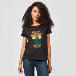 Universal Monsters Creature From The Black Lagoon Illustrated Women's T-Shirt - Black 9 Universal Monsters Creature From The Black Lagoon Illustrated Women's T-Shirt - Black -Fashion Clothing Shop 11908609 1854624298719551