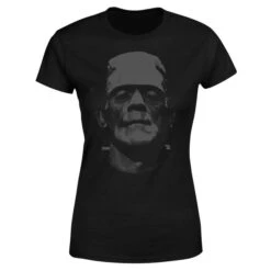 Universal Monsters Frankenstein Black And White Women's T-Shirt - Black -Fashion Clothing Shop 11908639 1844624735904268