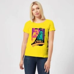 Universal Monsters Retro Bride Of Frankenstein Women's T-Shirt - Yellow -Fashion Clothing Shop 11908651 1174624301442291