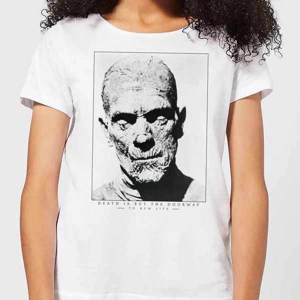 Universal Monsters The Mummy Portrait Women's T-Shirt - White 3 Universal Monsters The Mummy Portrait Women's T-Shirt - White