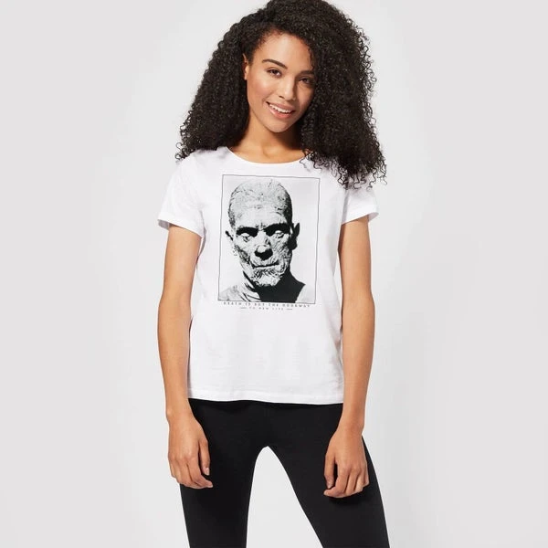 Universal Monsters The Mummy Portrait Women's T-Shirt - White 5 Universal Monsters The Mummy Portrait Women's T-Shirt - White - Image 3