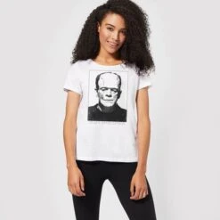 Universal Monsters Frankenstein Portrait Women's T-Shirt - White 9 Universal Monsters Frankenstein Portrait Women's T-Shirt - White -Fashion Clothing Shop 11908675 1494624303293957
