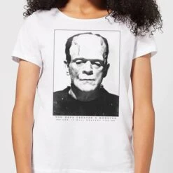 Universal Monsters Frankenstein Portrait Women's T-Shirt - White