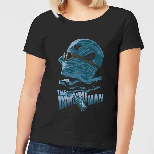 Universal Monsters The Invisible Man Illustrated Women's T-Shirt - Black 3 Universal Monsters The Invisible Man Illustrated Women's T-Shirt - Black