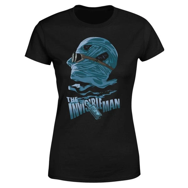 Universal Monsters The Invisible Man Illustrated Women's T-Shirt - Black 7 Universal Monsters The Invisible Man Illustrated Women's T-Shirt - Black - Image 5