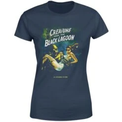 Universal Monsters Creature From The Black Lagoon Vintage Poster Women's T-Shirt - Navy 11 Universal Monsters Creature From The Black Lagoon Vintage Poster Women's T-Shirt - Navy -Fashion Clothing Shop 11908735 1704624311233100