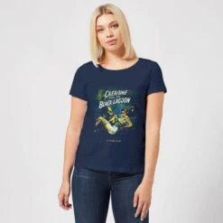 Universal Monsters Creature From The Black Lagoon Vintage Poster Women's T-Shirt - Navy 9 Universal Monsters Creature From The Black Lagoon Vintage Poster Women's T-Shirt - Navy -Fashion Clothing Shop 11908735 4494624311037044
