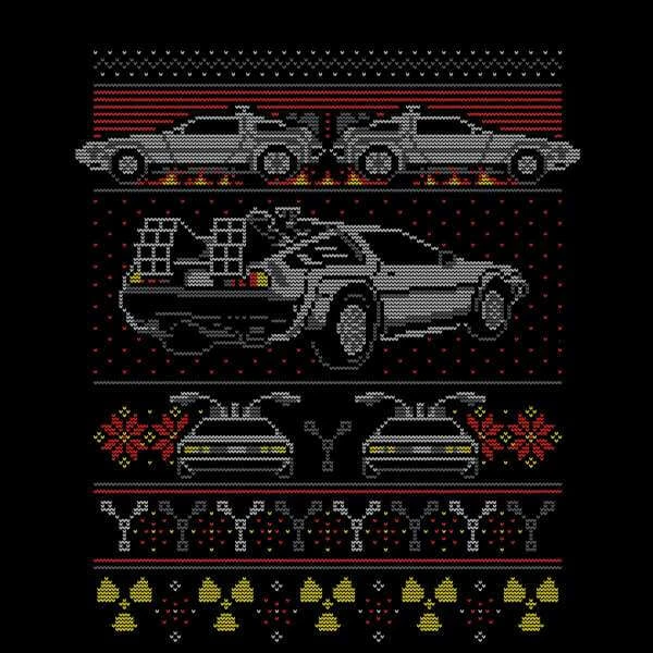 Back To The Future Back In Time For Christmas Women's Christmas Jumper - Black 4 Back To The Future Back In Time For Christmas Women's Christmas Jumper - Black - Image 2