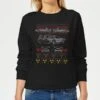 Back To The Future Back In Time For Christmas Women's Christmas Jumper - Black