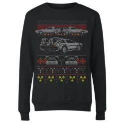 Back To The Future Back In Time For Christmas Women's Christmas Jumper - Black 9 Back To The Future Back In Time For Christmas Women's Christmas Jumper - Black -Fashion Clothing Shop 11919621 7894625264548083