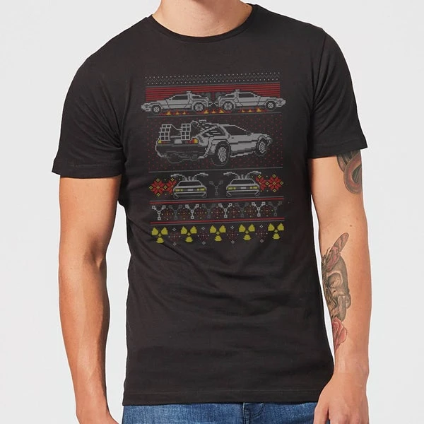 Back To The Future Back In Time For Christmas Men's T-Shirt - Black 3 Back To The Future Back In Time For Christmas Men's T-Shirt - Black
