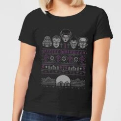 Universal Monsters I Prefer Halloween Women's T-Shirt - Black