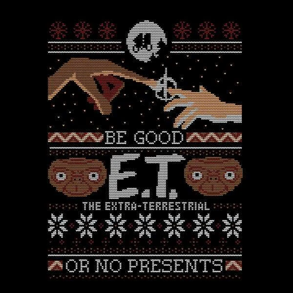 E.T. The Extra-Terrestrial Be Good Or No Presents Women's Christmas Sweatshirt - Black 4 E.T. The Extra-Terrestrial Be Good Or No Presents Women's Christmas Sweatshirt - Black - Image 2