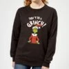 Dr. Seuss The Grinch Dont Be A Grinch Women's Christmas Jumper - Black