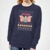 Disney Classic Dumbo Women's Christmas Jumper - Navy