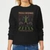 Rick And Morty Pickle Rick Women's Christmas Jumper - Black -Fashion Clothing Shop 11927626 8134625261196099