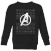 Marvel Avengers Logo Kids Christmas Jumper - Black 1 Marvel Avengers Logo Kids Christmas Jumper - Black -Fashion Clothing Shop 11928192 9414621629870267