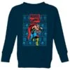 Marvel Avengers Thor Kids Christmas Jumper - Navy -Fashion Clothing Shop 11928240 7244621630192332