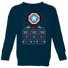 Marvel Avengers Captain America Pixel Art Kids Christmas Jumper - Navy 1 Marvel Avengers Captain America Pixel Art Kids Christmas Jumper - Navy -Fashion Clothing Shop 11928246 7114621630230264