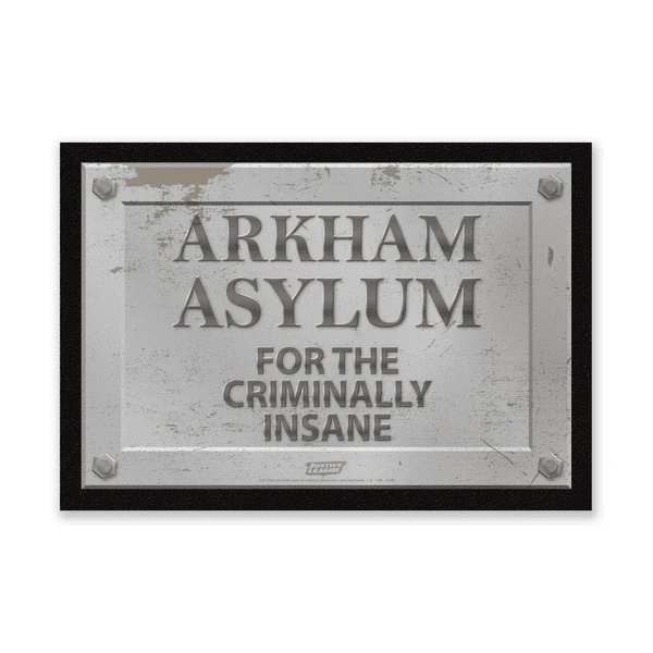 DC Comics Arkham Asylum Entrance Mat 3 DC Comics Arkham Asylum Entrance Mat