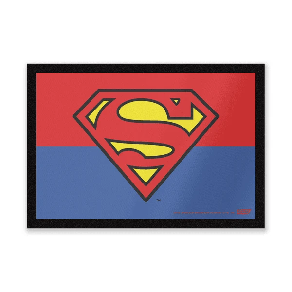 DC Comics Superman Logo Entrance Mat 3 DC Comics Superman Logo Entrance Mat