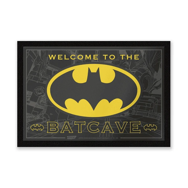 DC Comics Welcome To The Batcave Entrance Mat 3 DC Comics Welcome To The Batcave Entrance Mat