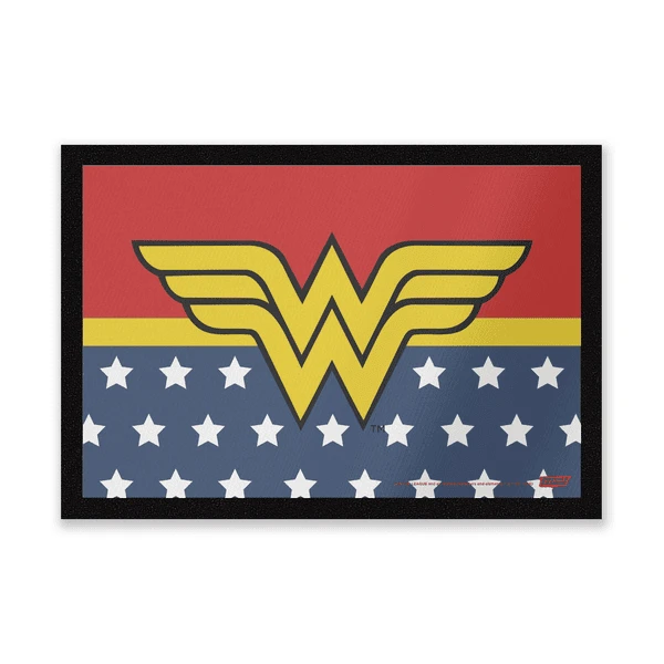 DC Comics Wonder Woman Logo Entrance Mat 3 DC Comics Wonder Woman Logo Entrance Mat