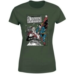 DC COMICS DC Superman Action Comics Women's Christmas T-Shirt - Forest Green 11 DC COMICS DC Superman Action Comics Women's Christmas T-Shirt - Forest Green -Fashion Clothing Shop 11963593 1634627059404613