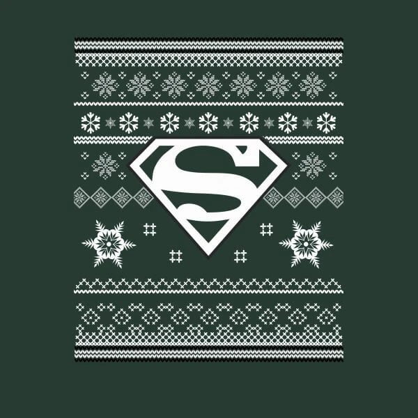 DC COMICS DC Superman Women's Christmas T-Shirt - Forest Green 4 DC COMICS DC Superman Women's Christmas T-Shirt - Forest Green - Image 2