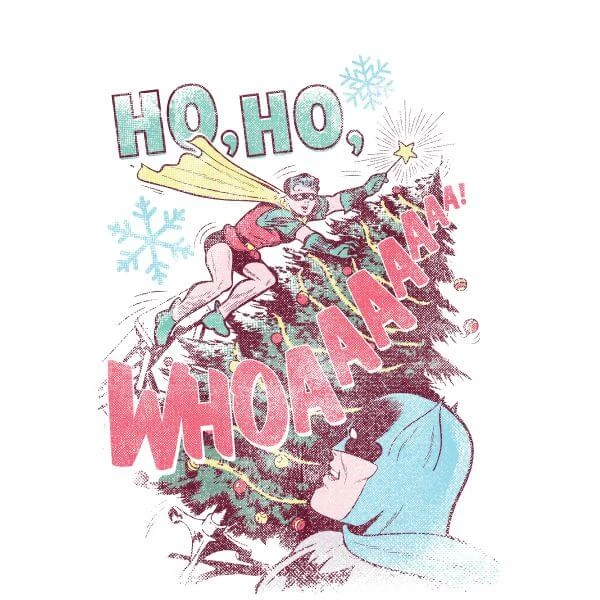 DC COMICS DC Ho Ho Whoaaaaaaa Women's Christmas T-Shirt - White 4 DC COMICS DC Ho Ho Whoaaaaaaa Women's Christmas T-Shirt - White - Image 2