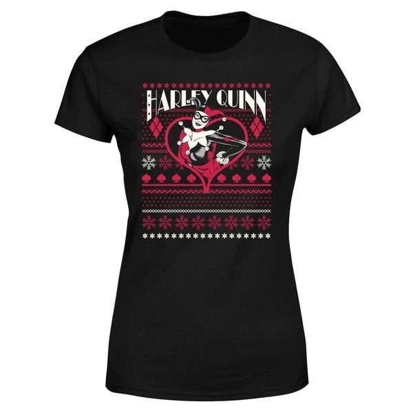 DC COMICS DC Harley Quinn Women's Christmas T-Shirt - Black 7 DC COMICS DC Harley Quinn Women's Christmas T-Shirt - Black - Image 5