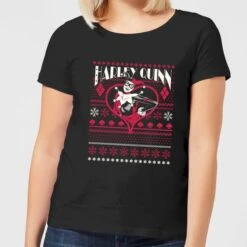 DC COMICS DC Harley Quinn Women's Christmas T-Shirt - Black