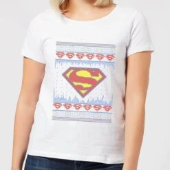 DC COMICS DC Supergirl Knit Women's Christmas T-Shirt - White