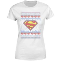 DC COMICS DC Supergirl Knit Women's Christmas T-Shirt - White 11 DC COMICS DC Supergirl Knit Women's Christmas T-Shirt - White -Fashion Clothing Shop 11963927 7294627076991306