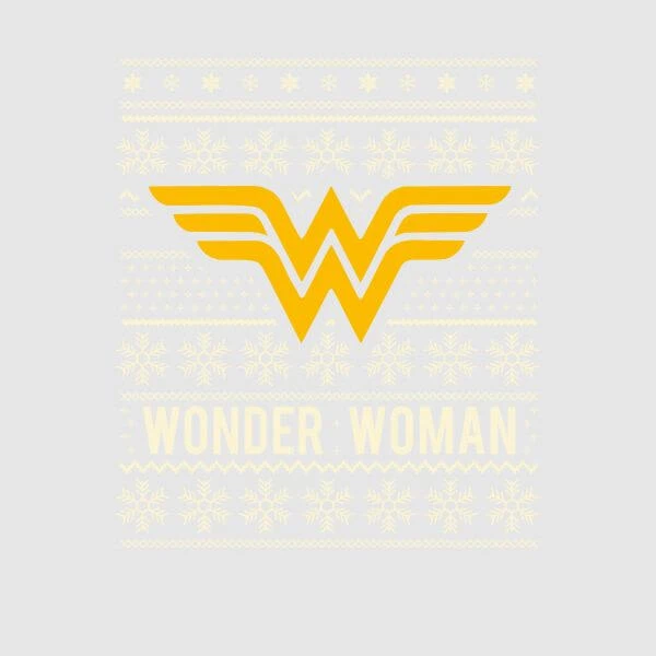 DC COMICS DC Wonder Woman Women's Christmas T-Shirt - Grey 4 DC COMICS DC Wonder Woman Women's Christmas T-Shirt - Grey - Image 2