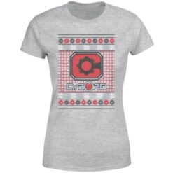 DC COMICS DC Cyborg Knit Women's Christmas T-Shirt - Grey 11 DC COMICS DC Cyborg Knit Women's Christmas T-Shirt - Grey -Fashion Clothing Shop 11964268 1234627069073229