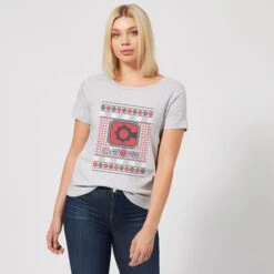 DC COMICS DC Cyborg Knit Women's Christmas T-Shirt - Grey 9 DC COMICS DC Cyborg Knit Women's Christmas T-Shirt - Grey -Fashion Clothing Shop 11964268 7944627069015701